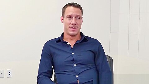 Hunks smashing this geeks asshole in the office afte work