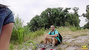 Hunt4K Cuckold watches how his girlfriend fucks for money in park
