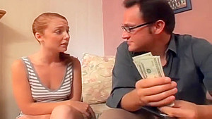 Husband licks babysitters pussy