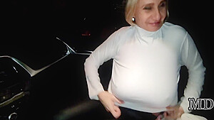 I Picked Up A Beautiful Prostitute With Big Tits On The Street In Winter  Bdsm