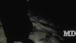 I Picked Up A Beautiful Prostitute With Big Tits On The Street In Winter  Bdsm