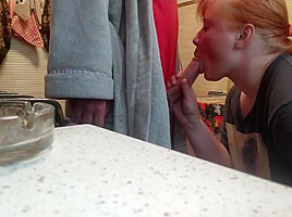 I Wanted To Suck A Cigarette And Sucked A Dick In The Kitchen