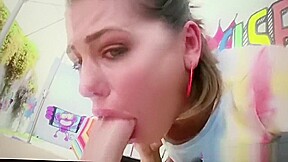 I luv listening to Adriana gag and retch on cock - compilation