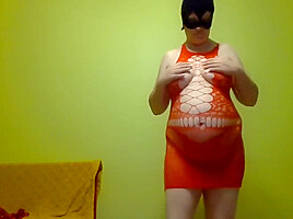 In A Room  Dress-up With Wild Cat