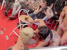 Incredible Japanese chick in Crazy Public, Lesbian JAV clip