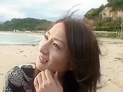 Incredible Japanese chick in Horny POV, Beach JAV clip