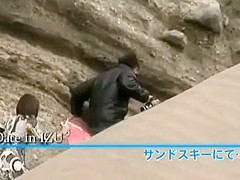 Incredible Japanese chick in Horny POV, Beach JAV clip