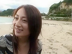 Incredible Japanese chick in Horny POV, Beach JAV clip