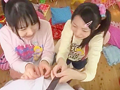 Incredible Japanese slut Mamiru Momone, Ai Mizushima in Fabulous Blowjob, Hardcore JAV clip