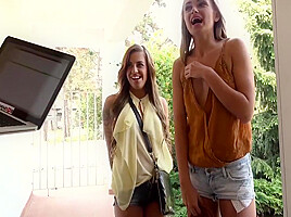 Ivana Sugar And Silvia Dellai - European Naughty teen 18+ Babes Rides Cock In Porn Auditions 11 Min