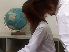 Japanese Blows Two Guys In The Classroom