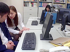 Japanese Group Sex In Office
