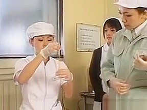 Japanese Nurse Gets Doggie Fucked