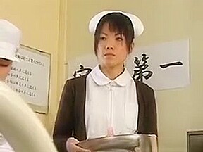 Japanese Nurse Gets Doggie Fucked