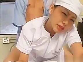 Japanese Nurse Gets Doggie Fucked