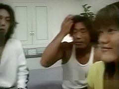 Japanese Straight teen 18+ Side-By-Side Foursome Fucking