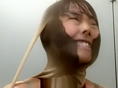 Japanese office lady pantyhose face