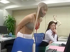 Japanese office lady pantyhose face