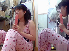 Japanese skank toys pussy