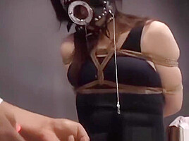 Japanese women tied in rope and messed with