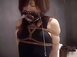 Japanese women tied in rope and messed with