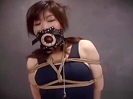 Japanese women tied in rope and messed with