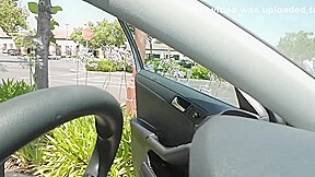 Jerking off in the car