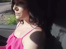 Jessica Rex Takes A Monstercock In The Car