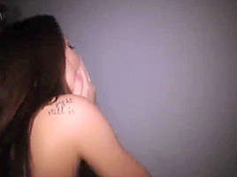 Jojo Kiss sucks BBCs before getting fucked at Gloryhole