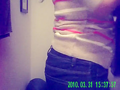 Juicy pussy opens up to pee