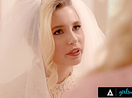 Julia Ann And Carolina Sweets In Gorgeous Bride Fucks Her Sexy Stepmom