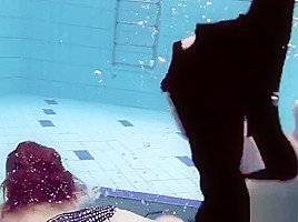 Katrin and Lucy big tits underwater