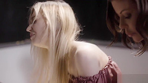 Kendra James lusting for a hot student 18+ and demands sex from her