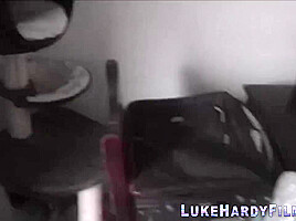 Kinky brit giving head and masturbating