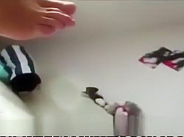Kinky teen 18+ goes to town on her stick on dong - having the ride of her life