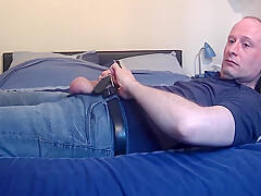 Kudoslong Pulls Down His Jeans And Underwear And Masturbates His Hairy Penis Until He Is Erect