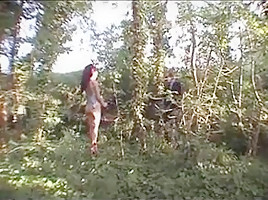 LAETITIA ATOMIX French MILF in the woods