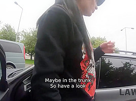LAW4k  Cop thrusts dick in mouth and then pussy of car stealer