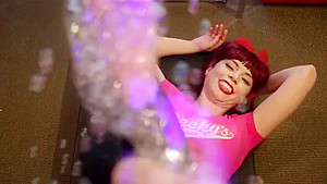 LUDELLA HAHN in FOOT FUN With The Bubble Gun!