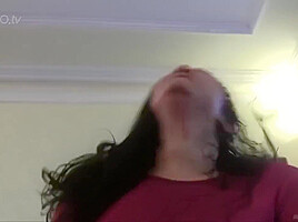 Labia Close Up Of Naive Brunette