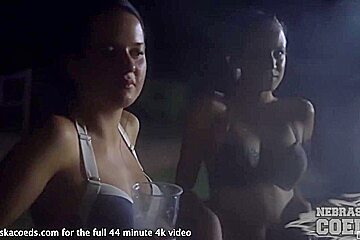 Late With Friends Sucking Dick Double Blowjob With Summer Nite
