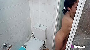 Latin Couple Caught Enjoying A Hardcore Session In The Shower