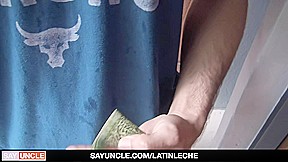 LatinLeche - Horny Latino Boy Sucks Cock For Cash