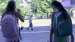Lesbian teens 18+ fingered outdoors in groupsex
