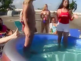 Lesbians games on the roof for college girls