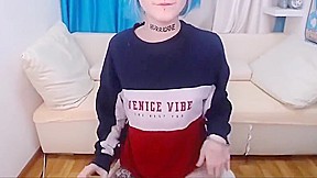 Little Tattoo Girl Enjoying Playing With Herself