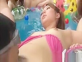 Live Asian Dolls In The Pool At His Freaky Dissappossal