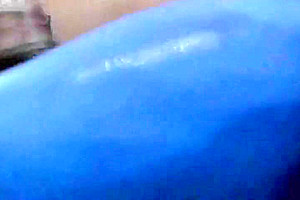 Lonely travesty masturbates at home