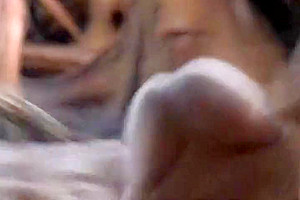 Lonely travesty masturbates at home