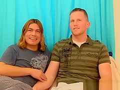 Long haired gay jock loves hard dick up in his butt hole
